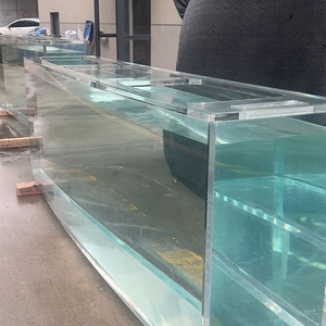 Carro armato di pesce grande dell'acquario acrilico di rettangolo ecologico di prezzi bassi di dimensione su misura - Product Image 3