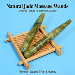 Rouleau de jade vert, stylo d'acupression, outil de massage naturel pour les soins personnels, acupuncture, thérapie des points d'acupuncture - Product Image 4