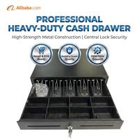 Caisse enregistreuse électronique Longfly China Supermarket POS Machine Modèle 410 avec système d'exploitation Windows, tiroir-caisse 5 billets 8 pièces, garantie 1 an