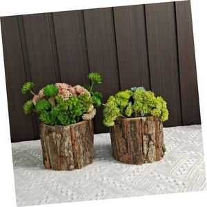 Gros Pilier Arbre Rustique Chandelier <span class=keywords><strong>En</strong></span> Bois <span class=keywords><strong>Mini</strong></span> Bougeoir Jardin Extérieur Plantes Succulentes Pots De Fleurs - Product Image 4