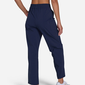 Vêtements OEM Logo personnalisé Canvas Pantalon d'été formel à jambes larges en polyester à taille élastique Pantalon de golf long à séchage rapide - Product Image 2