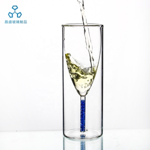 Factory <strong>Wholesale</strong> Handmade Creative Double Wall Luxury Personalized Stemless <strong>Champagne</strong> <strong>Flutes</strong> - Product Image 2