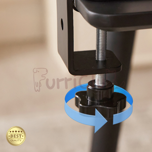 Höhenverstellbar 360 °   Drehbares Katzenbett für Schreibtisch, an Klemmung befestigbares Katzenliegebrett für Zuhause und Büro - Product Image 6