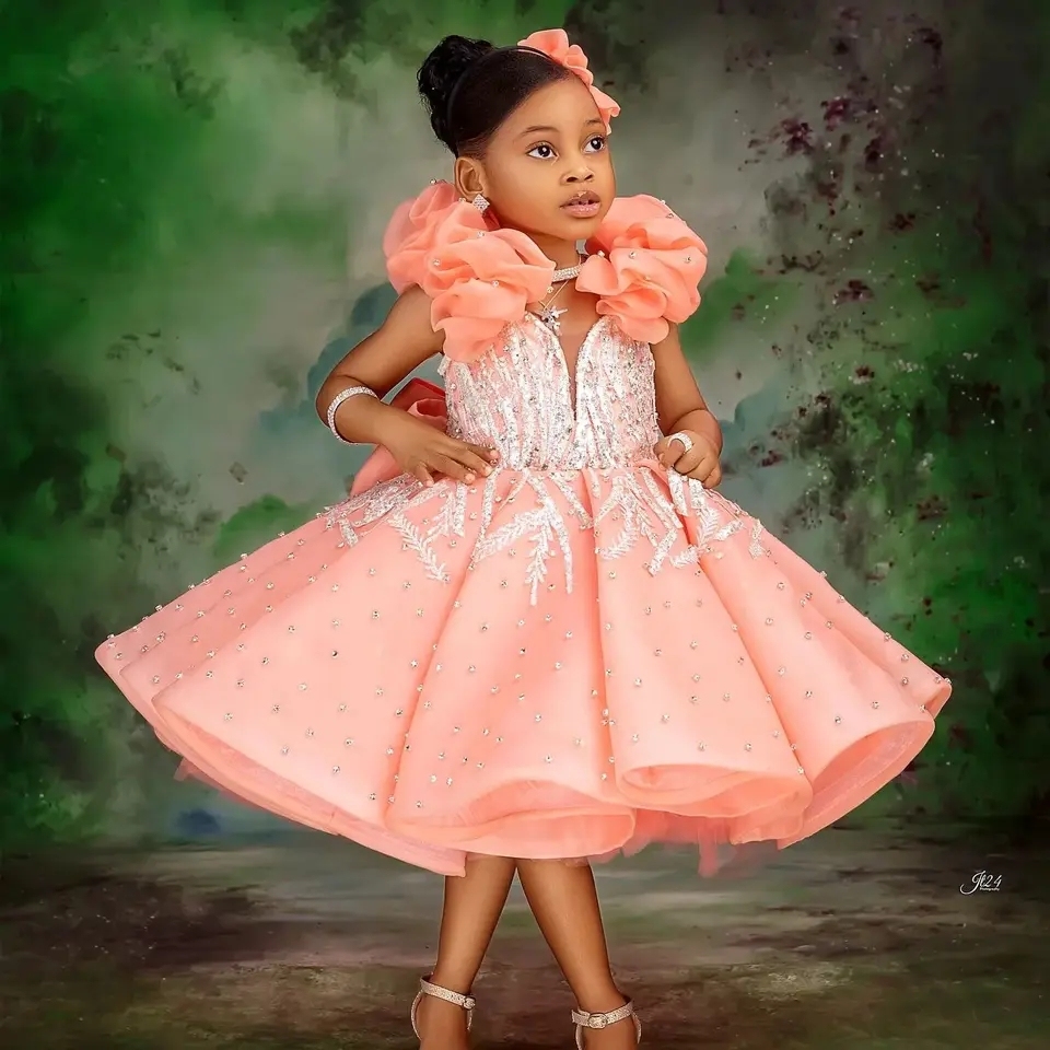 princess peach birthday dress Custom Children Birthday Dresses main image 1