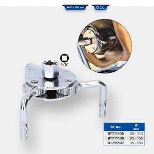 Brilliant <b>Tools</b> Oil filter <b>spanner</b>, 3-arm, Ø 80 – 135 mm - Product Image 3