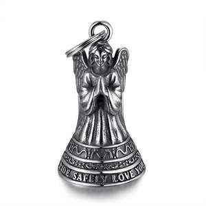 Campana de Ángel para Motocicleta con Logotipo Personalizado, Campana de Seguridad de Acero Inoxidable 316, Colgante para Llavero, Regalo para Motociclistas - Product Image 1