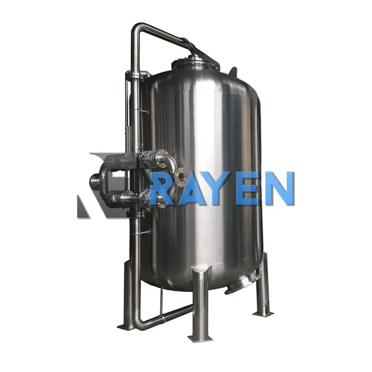SUS304 Rvs Quartz Zand Filter Actieve Kool Water Filter Activated Carbon Filter Water Behandeling