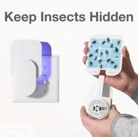 Zelfklevende muggenlamp, insectenwerend middel, ongediertebestrijdingsapparaat, kleefval, UV LED insectenval, verwisselbare kleefpads