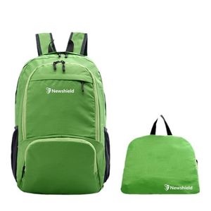 Mochila Ligera Plegable para Senderismo y Viajes, Mochila Impermeable para Actividades al Aire Libre con Logotipo Personalizado, Bolsa Deportiva Promocional Compacta - Product Image 3