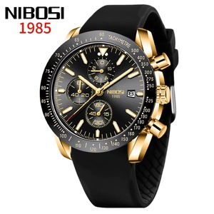 Montre Drioshipping à Quartz Chronographe Automatique avec Bracelet en Caoutchouc, Étanche, Aiguilles Lumineuses, Style Décontracté, Tendance, Affaires, Luxe, Boîtier en Alliage - Product Image 5