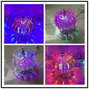 Lámpara de loto de cristal personalizada, barra de fiesta, hogar, <span class=keywords><strong>Dj</strong></span>, giratoria, Rgb, <span class=keywords><strong>efectos</strong></span> de proyección de mezcla, proyector de haz de <span class=keywords><strong>mesa</strong></span> Ktv, luz de escenario - Product Image 2