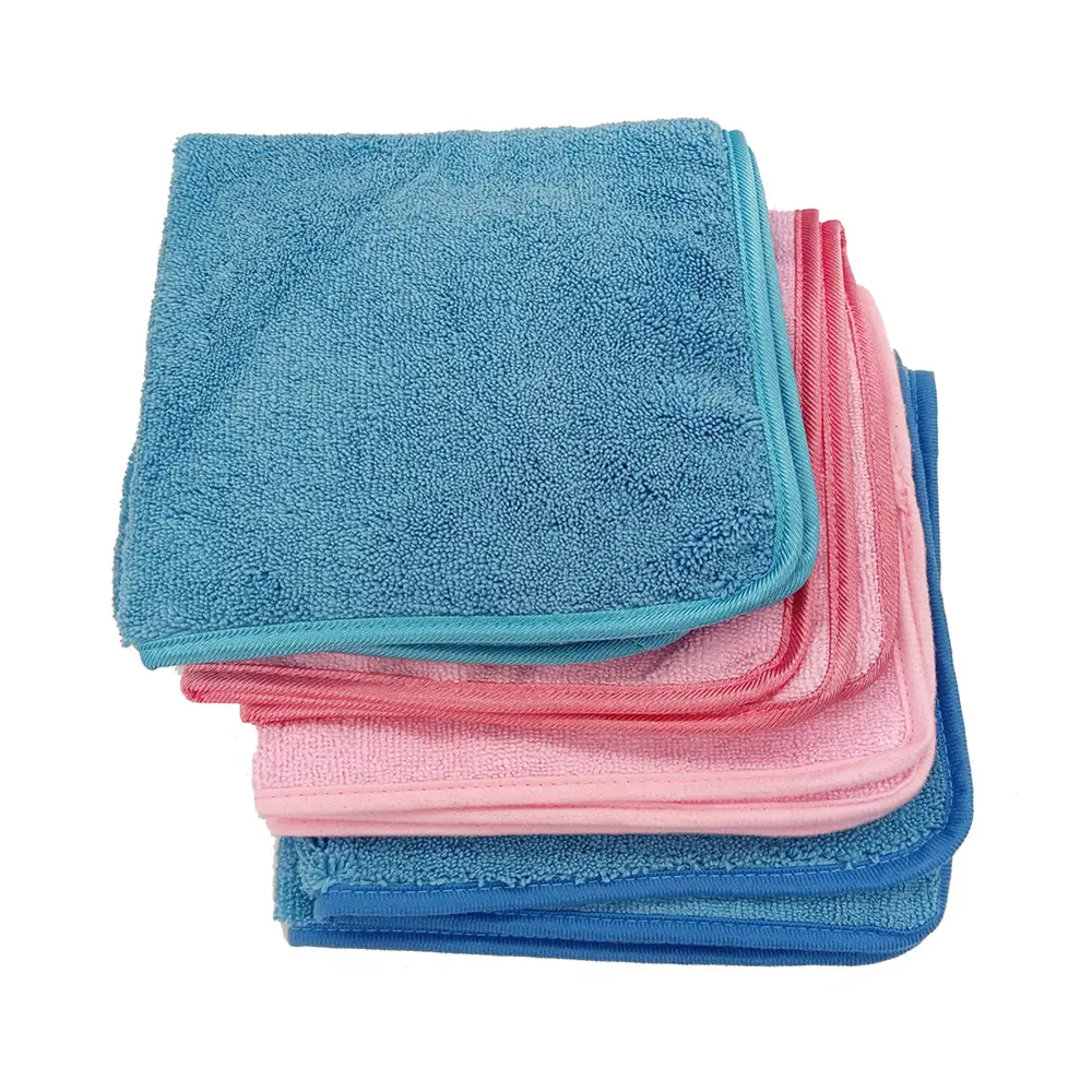 16*16'' Microfiber Long and Short Pile Cleaning Towel Leather for Car Dust Washing Furniture Stocked