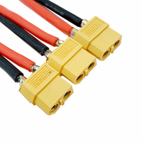 Adaptateur automobile personnalisé XT30 XT60 XT90 avec contact en cuivre IP65, faisceau de câblage mâle-femelle, batterie PA, connecteur jaune