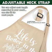 Tablier de jardinage imperméable et écologique Breathffy avec poches, tabliers floraux amusants pour femmes, cadeaux de jardin