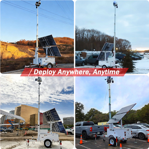Torre de CCTV Móvil Biglux HiSOLO con Starlink y Conectividad de Red Dual 4G/5G, Batería de 9600Wh, Resistente al Agua IP65 - Product Image 6