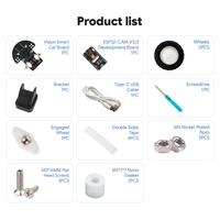 Kit de voiture robotique visuelle STEM KUONGSHUN OEM, ensemble de bricolage pour le codage, ESP32 CAM WIFI APP, jouets éducatifs robotiques programmables DIY pour Arduino