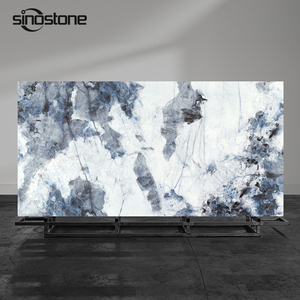 Estilo especial Color azul Encimera de cocina de alta calidad Losas de piedra grandes <span class=keywords><strong>Serie</strong></span> Statuario Piedra de cuarzo artificial - Product Image 1
