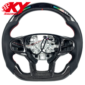 Accesorios Interiores para Automóviles, Volante Deportivo de Cuero con LED y Fibra de Carbono para Ford Explorer XLT ST Line Tremor 2020-2026 - Product Image 1