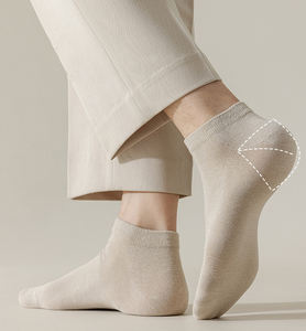 جوارب بعلامة تجارية مخصصة للعمل جوارب قطنية مانعة للفحص الجرثومي ومضادة للبكتيريا جوارب كاجوال محبوكة للرجال - Product Image 5