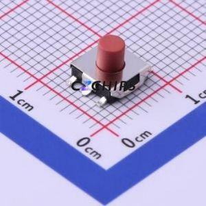 TS-1080W-A7B3-D1 Tactile Switch SMD,6.2x6.2mm Switch Single Pole Single Throw Round Button Vertical Mount 6.4mm - Product Image 1