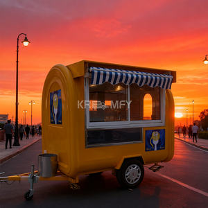 Chariot utilitaire multifonctionnel 2025 pour la vente de nourriture, chariot à pizza, camion à snacks, chariot à bubble tea, remorque de vente ambulante - Product Image 2