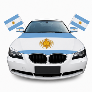 Copri Cofano Auto con Bandiera Nazionale Flagnshow, Bandiera Argentina e Tutte le <span class=keywords><strong>Bandiere</strong></span> <span class=keywords><strong>del</strong></span> <span class=keywords><strong>Mondo</strong></span> - Product Image 1