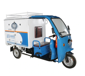 Tricycle de livraison fermé, capacité de charge 400 kg, autonomie 50-70 km, vitesse 60 km/h, freins à disque avant, véhicule électrique de livraison. - Product Image 2