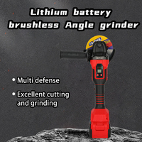 Meuleuse d'angle sans fil professionnelle 21V pour bricolage industriel, affichage numérique de la vitesse, batterie 7,5Ah, moteur sans balais 8500 tr/min, rapide