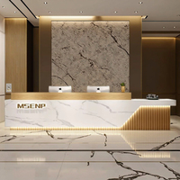 Comptoir de réception moderne pour clinique médicale, bureau, bâtiment de bureaux, comptoir de réception pour boutique