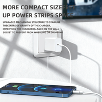 Chargeur 35W GAN avec interface Type-C PD3.0 12V/2.92A certifié CE FCC, spécifications US/UE pour téléphones mobiles/console de jeux/tablettes