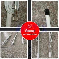 Antenne marine VHF FM HUAHONG MA-F01 2,4 m avec 9 dBi 6 dBi omnidirectionnelle pour radio de bateau SSB, support inclus