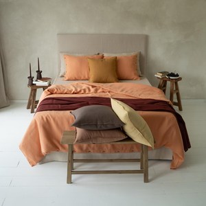Bán buôn tùy chỉnh-thực hiện mềm Linen đơn giản chất lượng cao Duvet cover <span class=keywords><strong>sets</strong></span> handmade thân thiện với môi lớn/Extra-Lớn bộ đồ giường Bộ - Product Image 5