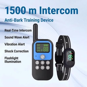 <span class=keywords><strong>Collier</strong></span> de dressage pour chien <span class=keywords><strong>anti</strong></span>-<span class=keywords><strong>aboiement</strong></span>, <span class=keywords><strong>collier</strong></span> de dressage pour chien avec écran couleur 1500M, télécommande étanche pour l'éducation des animaux de compagnie - Product Image 1