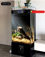 Grand aquarium rectangulaire JSD de 128 gallons avec filtration pour la décoration du salon, aquarium pour poissons, aménagement paysager domestique