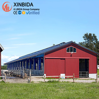 Atelier en acier polyvalent pour les opérations agricoles, poutre en H Q355B soudée avec certification CWB pour utilisation en ferme