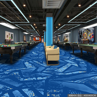Wand 100% Nylon Muster Teppichboden Für Pool Halle Unterhaltung sort Rutsch feste Custom ized Floor Factory Wand-zu-Wand-Teppich