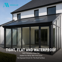Puits de lumière électriques étanches en alliage d'aluminium avec cadre en verre et verre trempé feuilleté pour villa, patio, cour et jardin