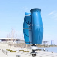 Système d'éolienne à axe vertical de type tulipe R&X pour usage domestique, éolienne et panneau solaire, 2 kW, 5 kW