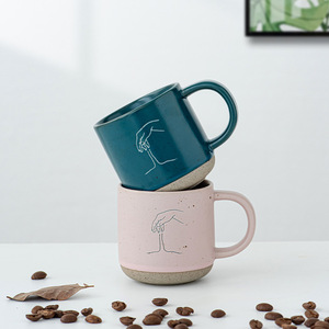 ชุดแก้วกาแฟเซรามิก Pine Pavilion ลายจุดเคลือบด้าน สีโมรันดี ดีไซน์มินิมอล สีพื้น สไตล์นอร์ดิก สำหรับใช้ในบ้าน - Product Image 2
