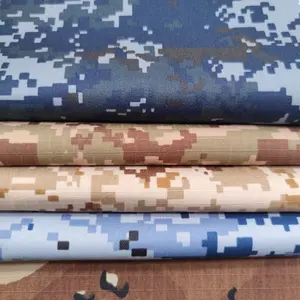 เครื่องแบบซาอุดีอาระเบียผ้า Ripstop ตรวจสอบทะเลทราย Camo ป้องกันอินฟราเรดป้องกันการฉีกขาด65โพลี35ผ้าฝ้าย