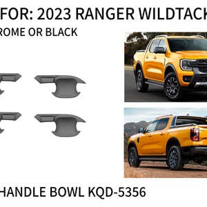 Accessoires automobiles pour pick-up : Cache-poignée de porte, coque de poignée, pare-soleil, kits de carrosserie personnalisés en ABS pour Ford Ranger 2023 - Product Image 5