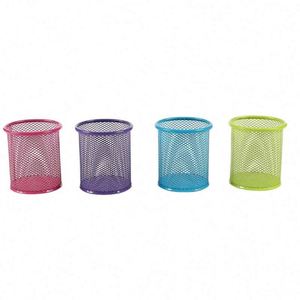Porte-crayons rond en métal, organiseur de bureau - Product Image 1