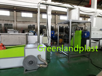 Machine de recyclage de plastique PP PE à double extrudeuse, découpe à anneau d'eau, granulation de plastique recyclé