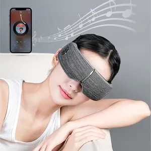 Vibrating Warm Heated Air Pressure Wireless Vibrative Eye Massager With Bluetooth Music Eye Massager