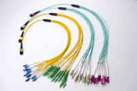 Câble optique MTP/MPO vers LC QSFP à haute densité 8F/12F/24F, MPO 12 APC femelle, monomode OS2, Plenum OFNP