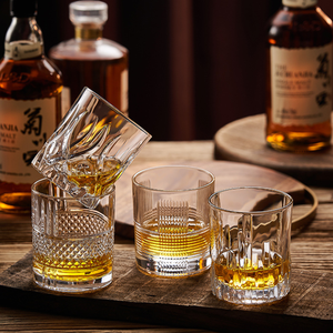 Bán buôn thủy tinh tùy chỉnh OEM 300ml tinh thể Kim Cương Đá cốc thủy tinh Whiskey Kính - Product Image 6