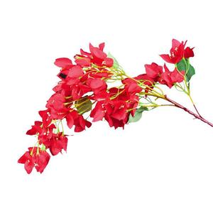 Stupid Bird Branches artificielles de bougainvillier en soie rouges pour décorations de maison et de mariage, arrangements floraux - Product Image 4