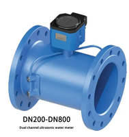 IP68 Stainless Steel Digital Flange Ultrasonic Water Meter with Battery-Powered OEM Flow Measurement