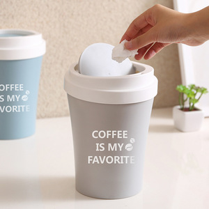Cup Shaped Flip Top Trash Can Coffee Cup Style For Office Household Use 205g 405g - Product Image 2