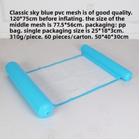Hamac flottant gonflable pliable tendance avec dossier, chaise longue flottante pour piscine et mer, pour adultes, hommes et femmes